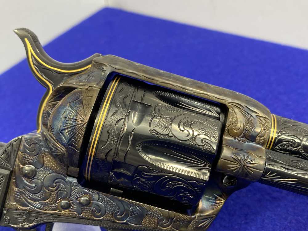 Colt Single Action Army .45 -MASTER FULL COVERAGE HAND ENGRAVED- New in Box-img-34