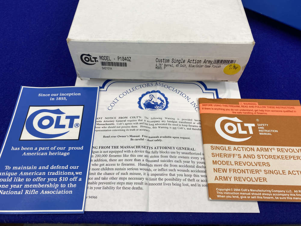 Colt Single Action Army .45 -MASTER FULL COVERAGE HAND ENGRAVED- New in Box-img-4