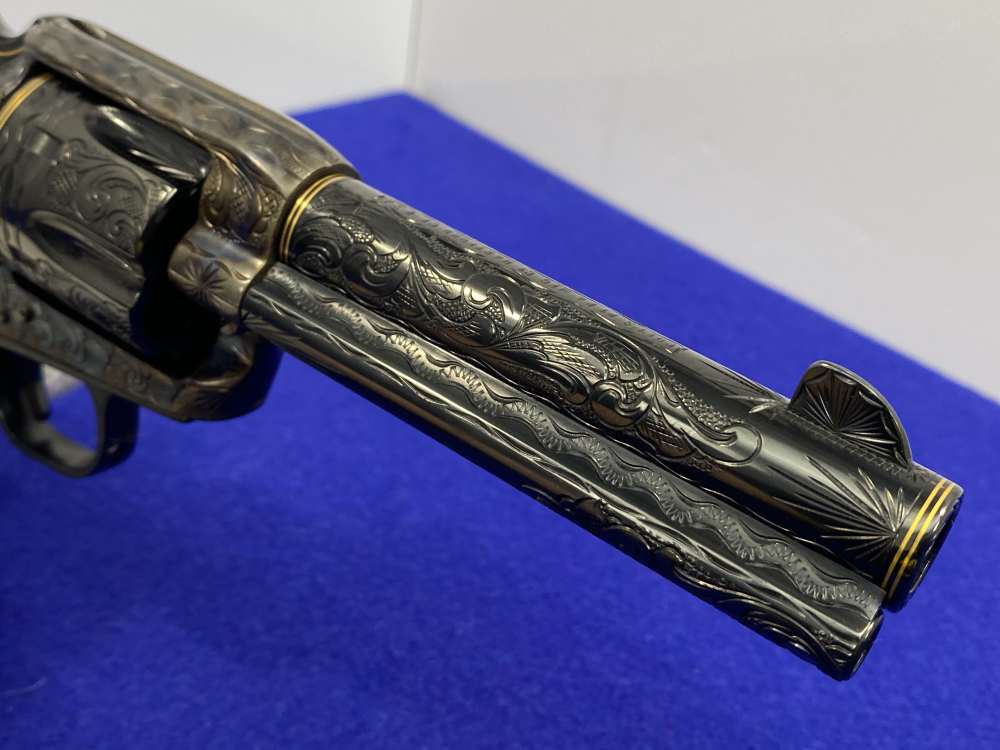 Colt Single Action Army .45 -MASTER FULL COVERAGE HAND ENGRAVED- New in Box-img-86