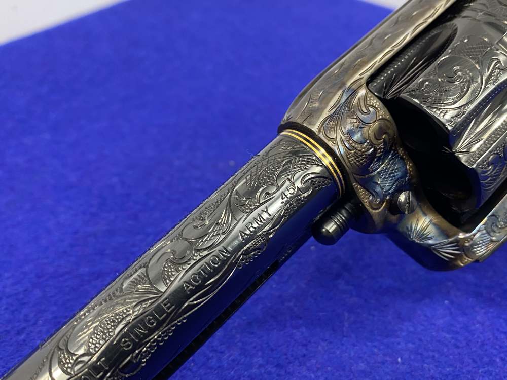 Colt Single Action Army .45 -MASTER FULL COVERAGE HAND ENGRAVED- New in Box-img-23