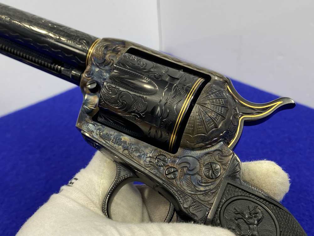 Colt Single Action Army .45 -MASTER FULL COVERAGE HAND ENGRAVED- New in Box-img-74