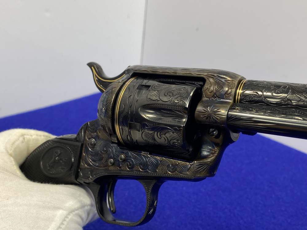 Colt Single Action Army .45 -MASTER FULL COVERAGE HAND ENGRAVED- New in Box-img-85