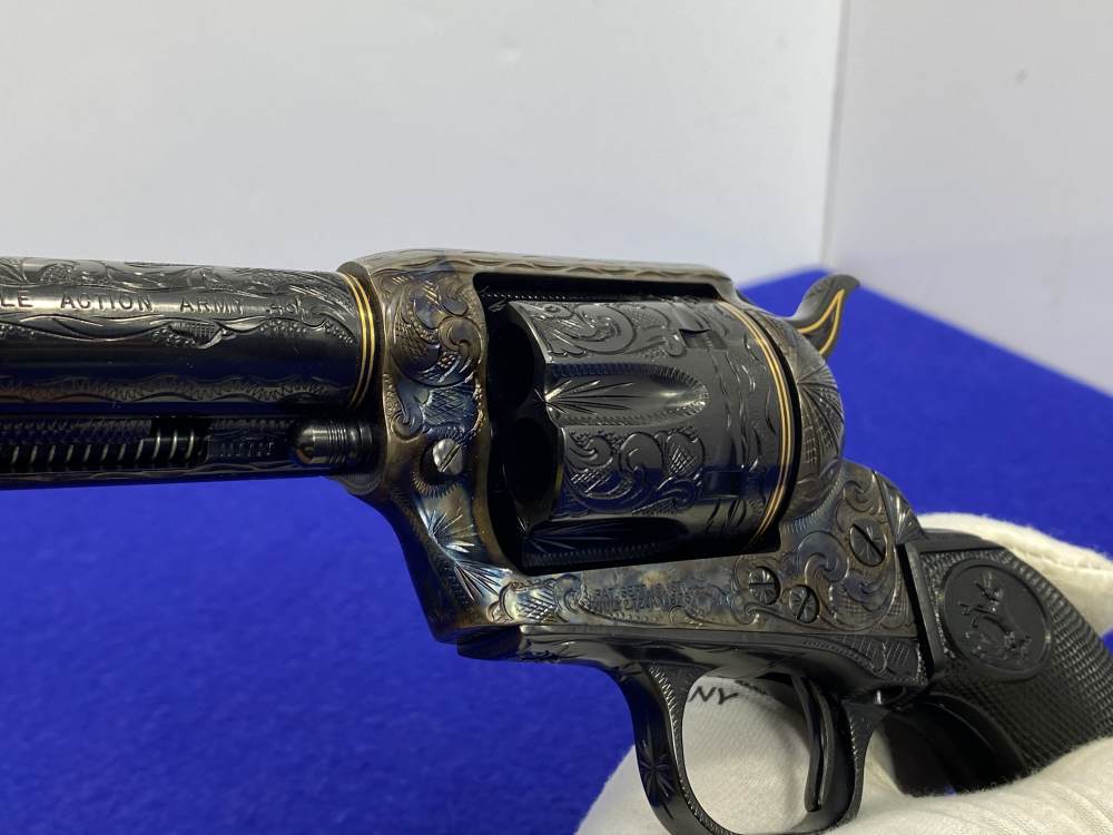 Colt Single Action Army .45 -MASTER FULL COVERAGE HAND ENGRAVED- New in Box-img-84
