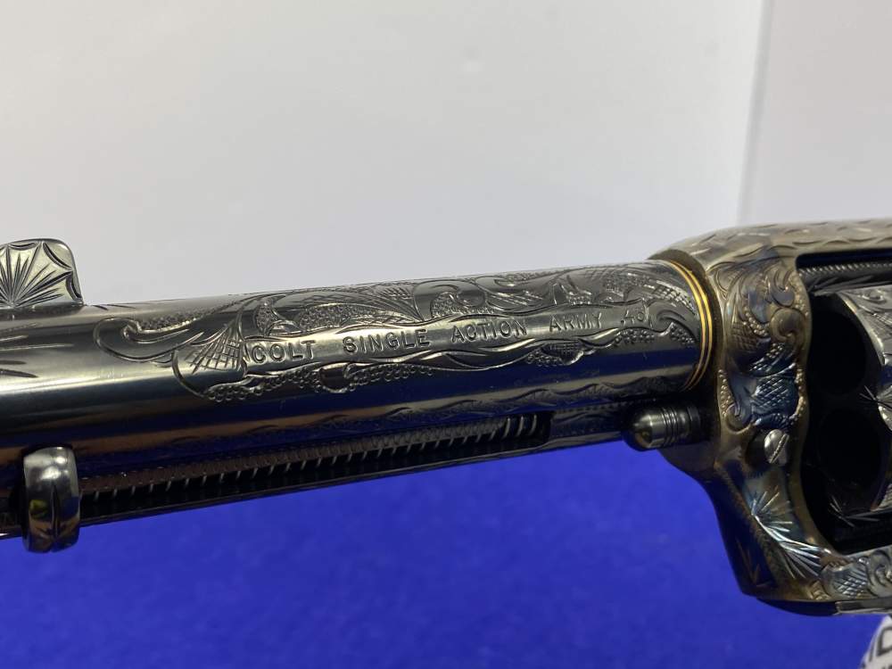 Colt Single Action Army .45 -MASTER FULL COVERAGE HAND ENGRAVED- New in Box-img-87