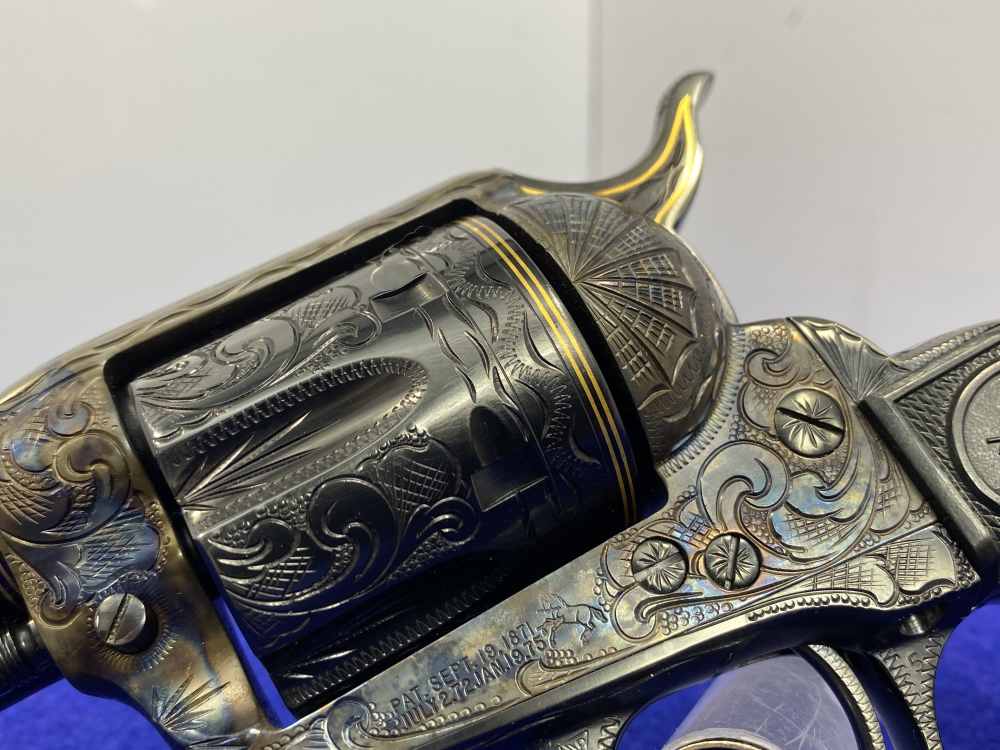 Colt Single Action Army .45 -MASTER FULL COVERAGE HAND ENGRAVED- New in Box-img-21
