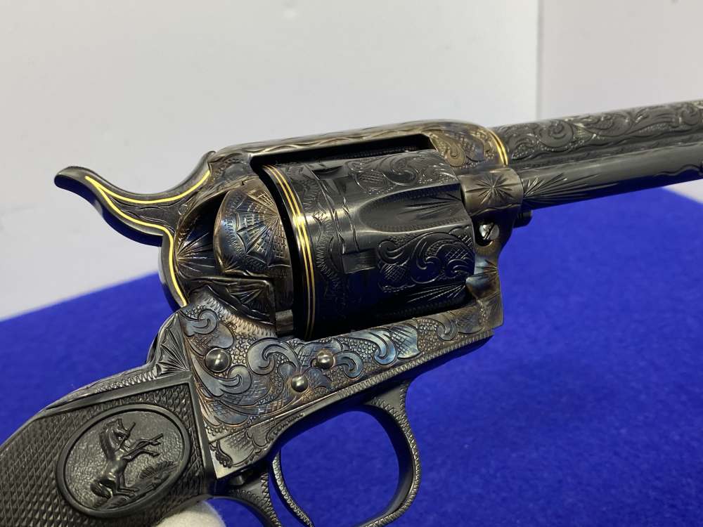 Colt Single Action Army .45 -MASTER FULL COVERAGE HAND ENGRAVED- New in Box-img-88