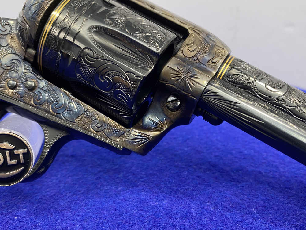 Colt Single Action Army .45 -MASTER FULL COVERAGE HAND ENGRAVED- New in Box-img-32