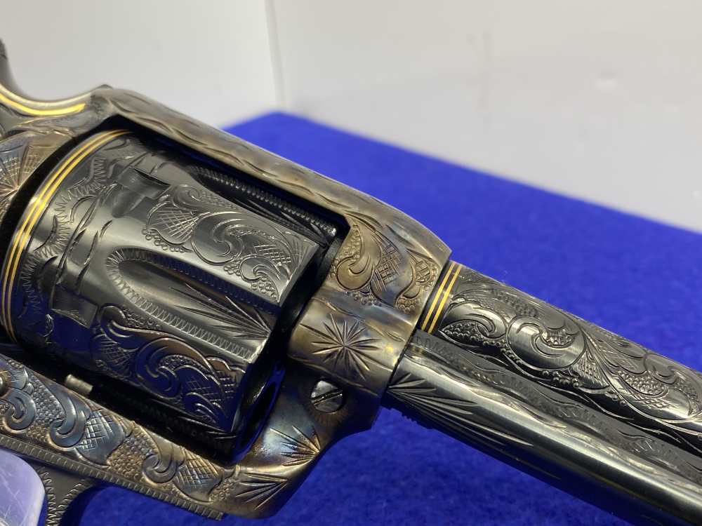 Colt Single Action Army .45 -MASTER FULL COVERAGE HAND ENGRAVED- New in Box-img-33