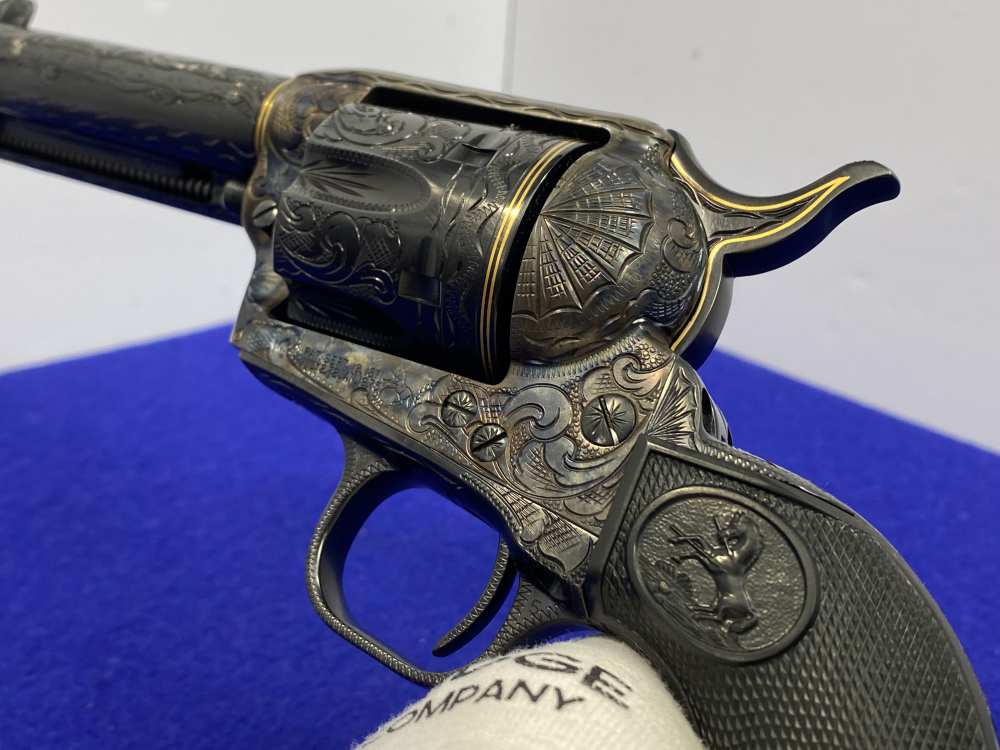 Colt Single Action Army .45 -MASTER FULL COVERAGE HAND ENGRAVED- New in Box-img-82