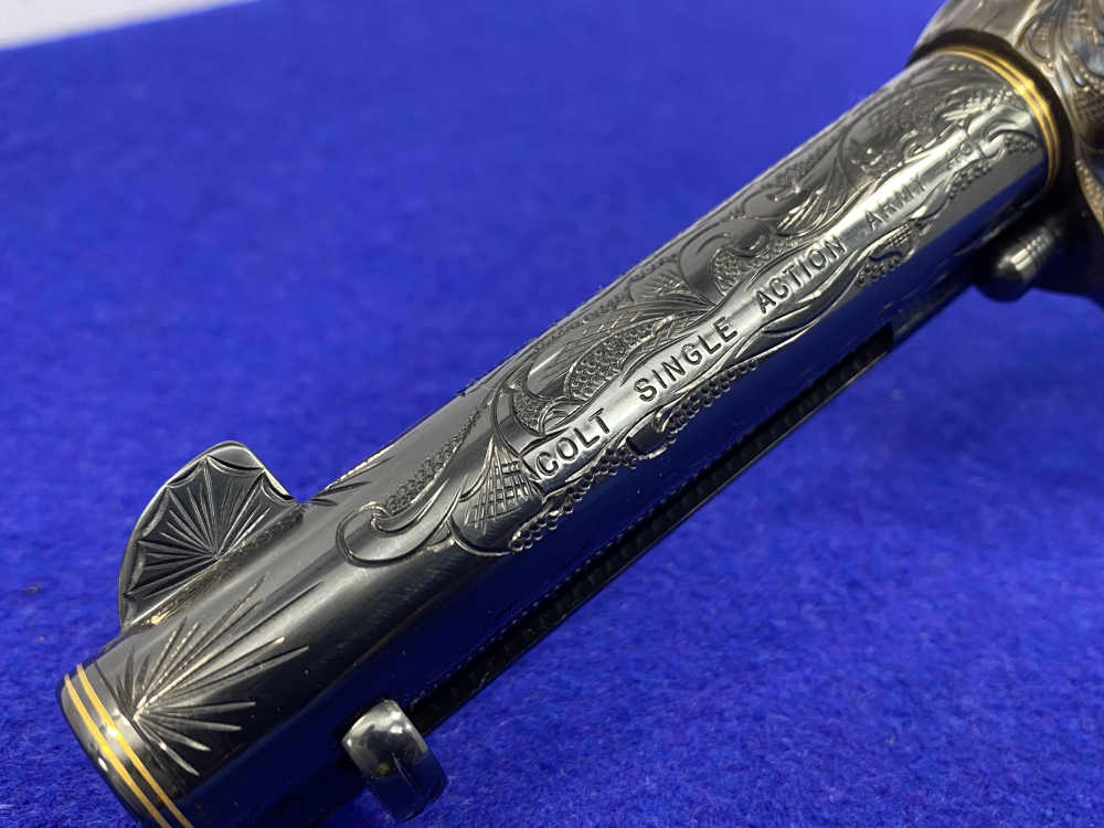 Colt Single Action Army .45 -MASTER FULL COVERAGE HAND ENGRAVED- New in Box-img-24