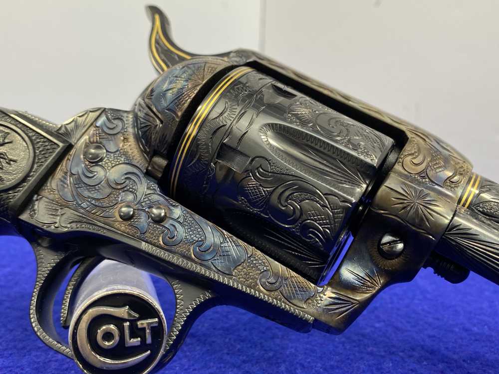 Colt Single Action Army .45 -MASTER FULL COVERAGE HAND ENGRAVED- New in Box-img-35