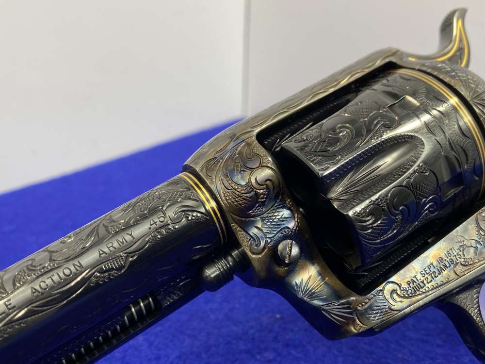 Colt Single Action Army .45 -MASTER FULL COVERAGE HAND ENGRAVED- New in Box-img-14