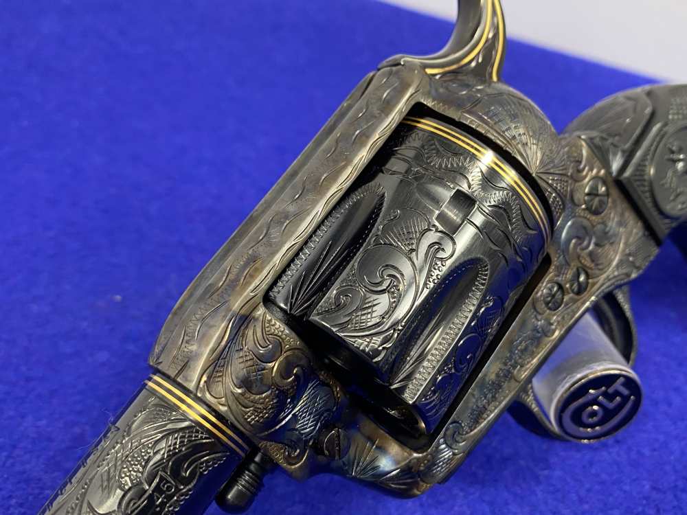 Colt Single Action Army .45 -MASTER FULL COVERAGE HAND ENGRAVED- New in Box-img-19