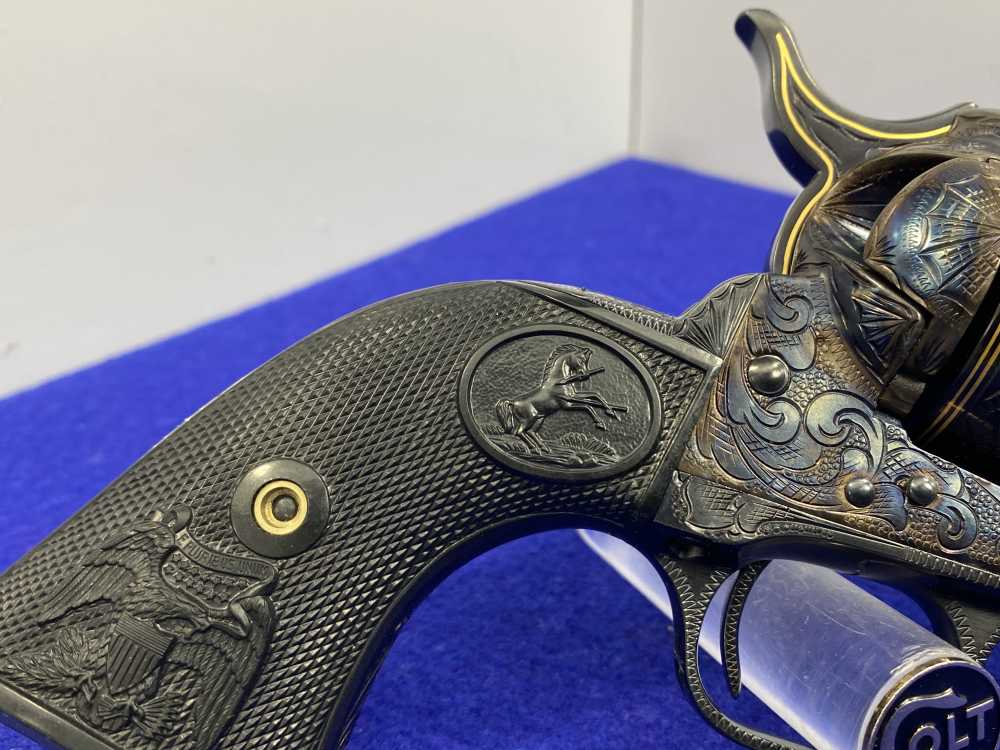 Colt Single Action Army .45 -MASTER FULL COVERAGE HAND ENGRAVED- New in Box-img-29