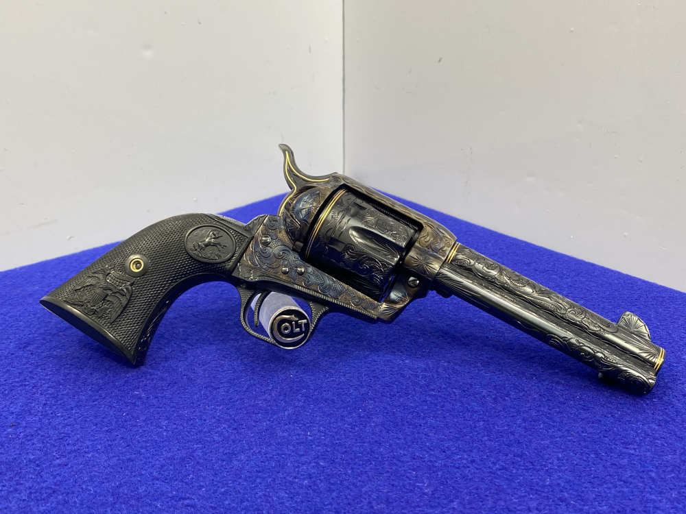 Colt Single Action Army .45 -MASTER FULL COVERAGE HAND ENGRAVED- New in Box-img-27