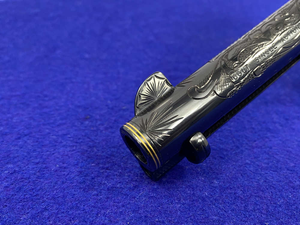 Colt Single Action Army .45 -MASTER FULL COVERAGE HAND ENGRAVED- New in Box-img-25