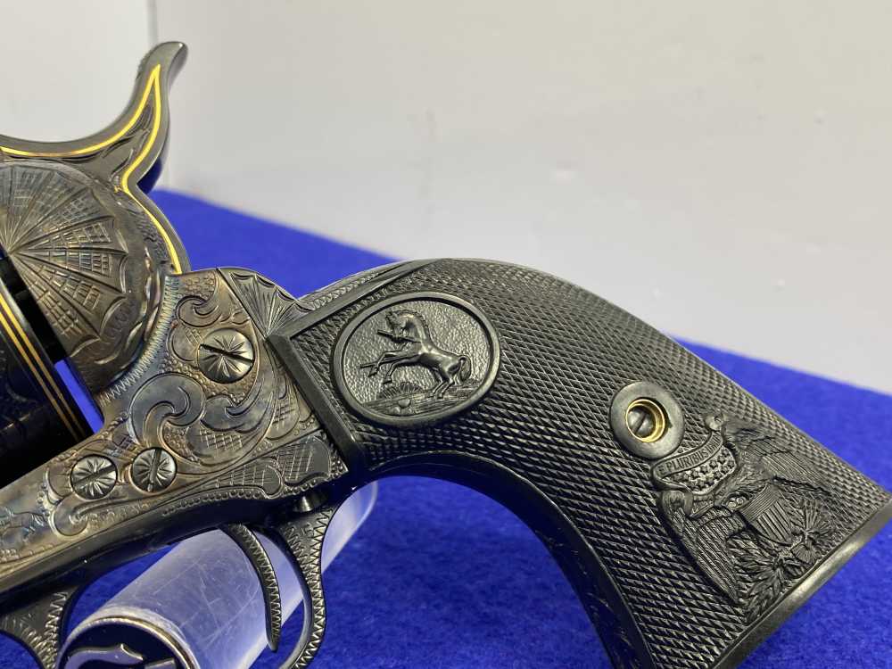Colt Single Action Army .45 -MASTER FULL COVERAGE HAND ENGRAVED- New in Box-img-10