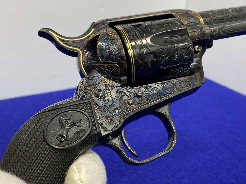 Colt Single Action Army .45 -MASTER FULL COVERAGE HAND ENGRAVED- New in Box-img-80