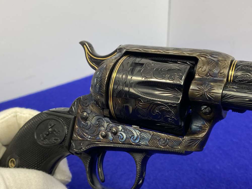 Colt Single Action Army .45 -MASTER FULL COVERAGE HAND ENGRAVED- New in Box-img-77