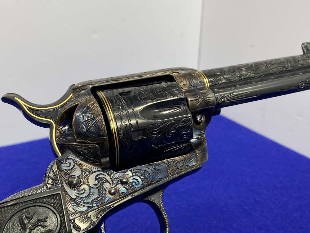 Colt Single Action Army .45 -MASTER FULL COVERAGE HAND ENGRAVED- New in Box-img-81