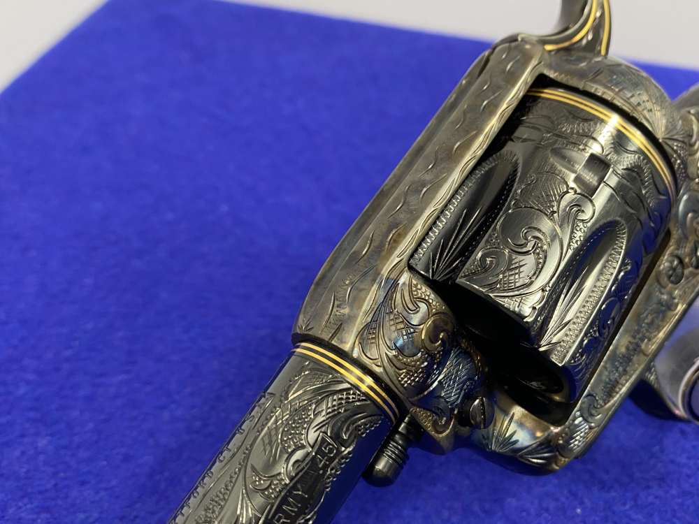 Colt Single Action Army .45 -MASTER FULL COVERAGE HAND ENGRAVED- New in Box-img-15