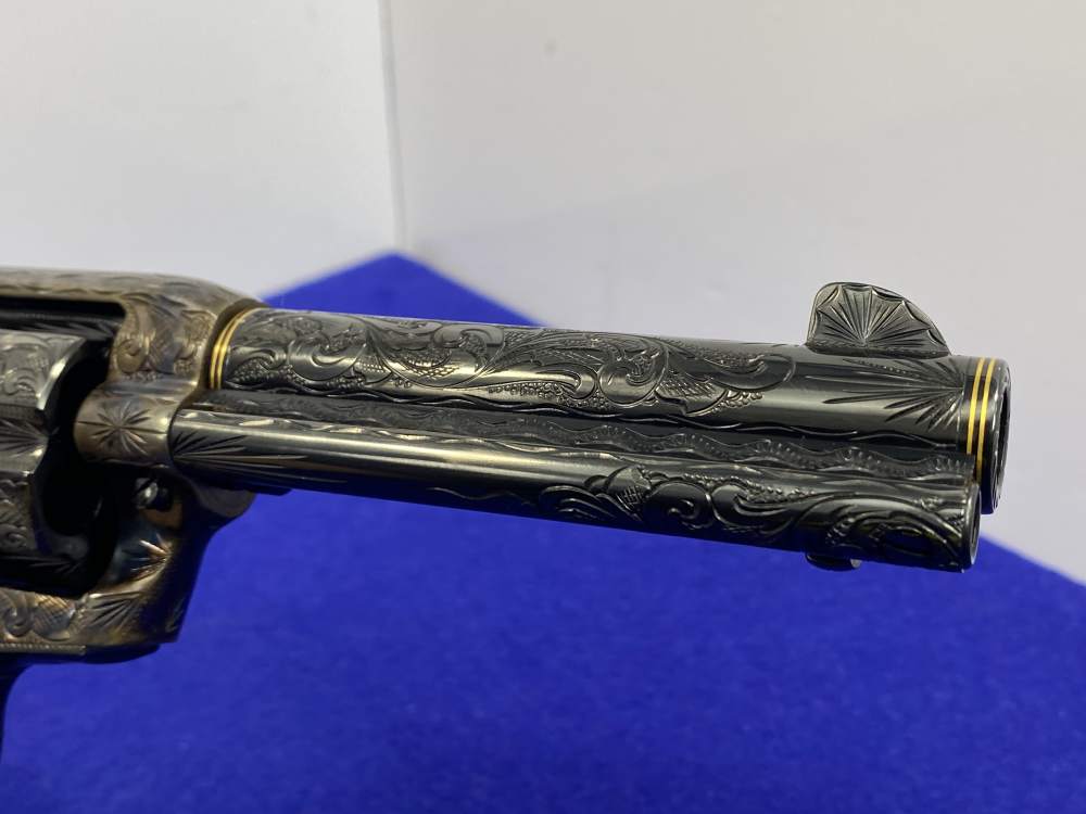 Colt Single Action Army .45 -MASTER FULL COVERAGE HAND ENGRAVED- New in Box-img-78