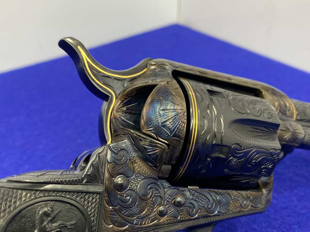 Colt Single Action Army .45 -MASTER FULL COVERAGE HAND ENGRAVED- New in Box-img-36