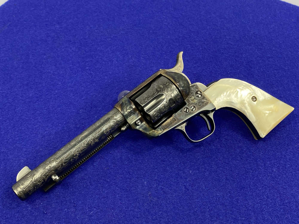 Colt Single Action Army .38Spl -FIRST GENERATION SCROLL ENGRAVED- 1st Gen-img-0