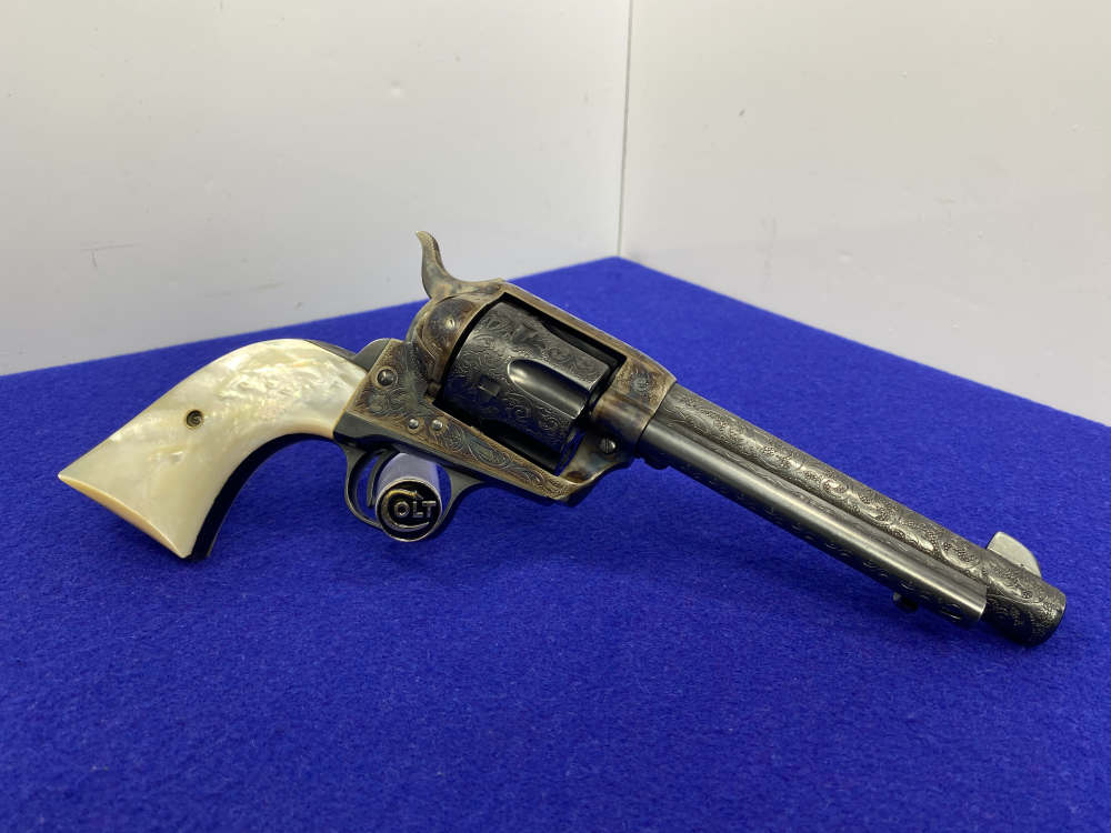 Colt Single Action Army .38Spl -FIRST GENERATION SCROLL ENGRAVED- 1st Gen-img-20