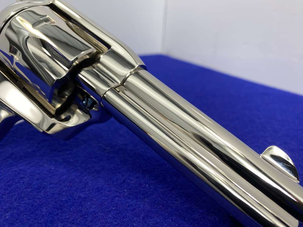 Colt Single Action Army Nickel *DESIRABLE WILKERSON MODEL* RARE 4" *Ejector-img-29