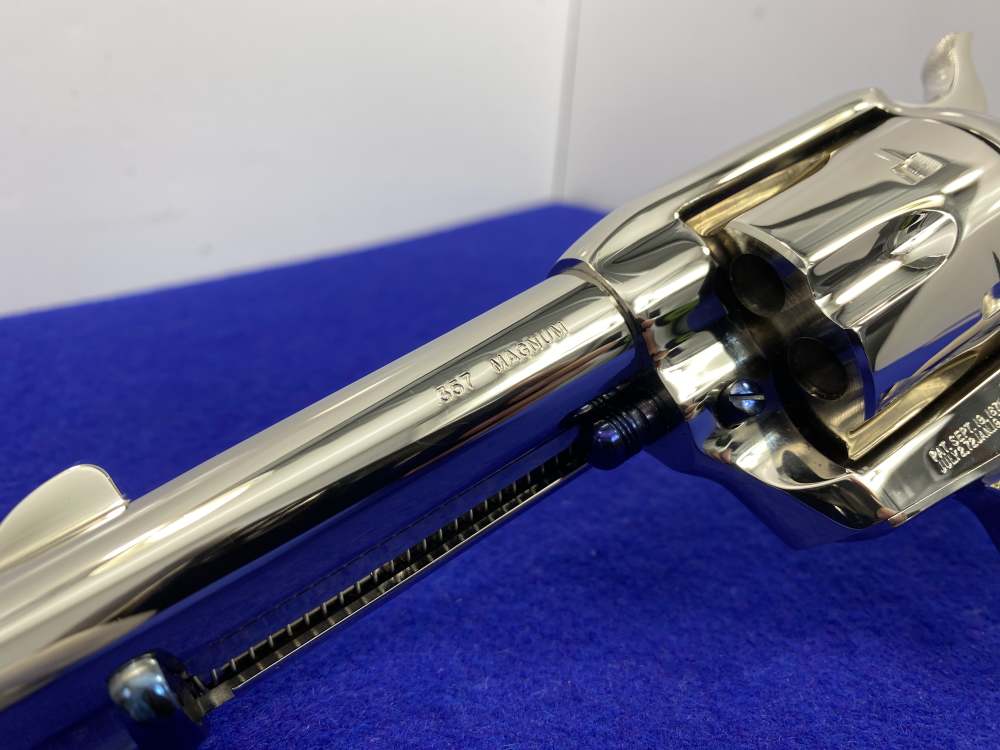 Colt Single Action Army Nickel *DESIRABLE WILKERSON MODEL* RARE 4" *Ejector-img-18