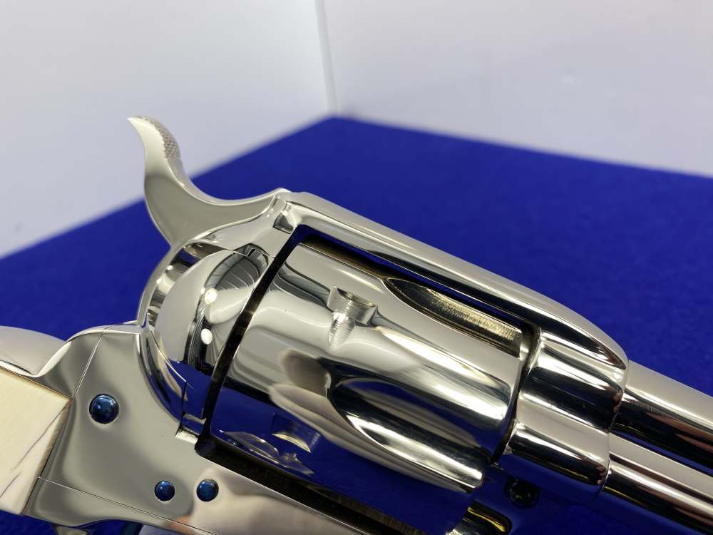 Colt Single Action Army Nickel *DESIRABLE WILKERSON MODEL* RARE 4" *Ejector-img-26
