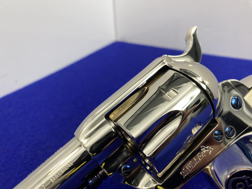 Colt Single Action Army Nickel *DESIRABLE WILKERSON MODEL* RARE 4" *Ejector-img-14