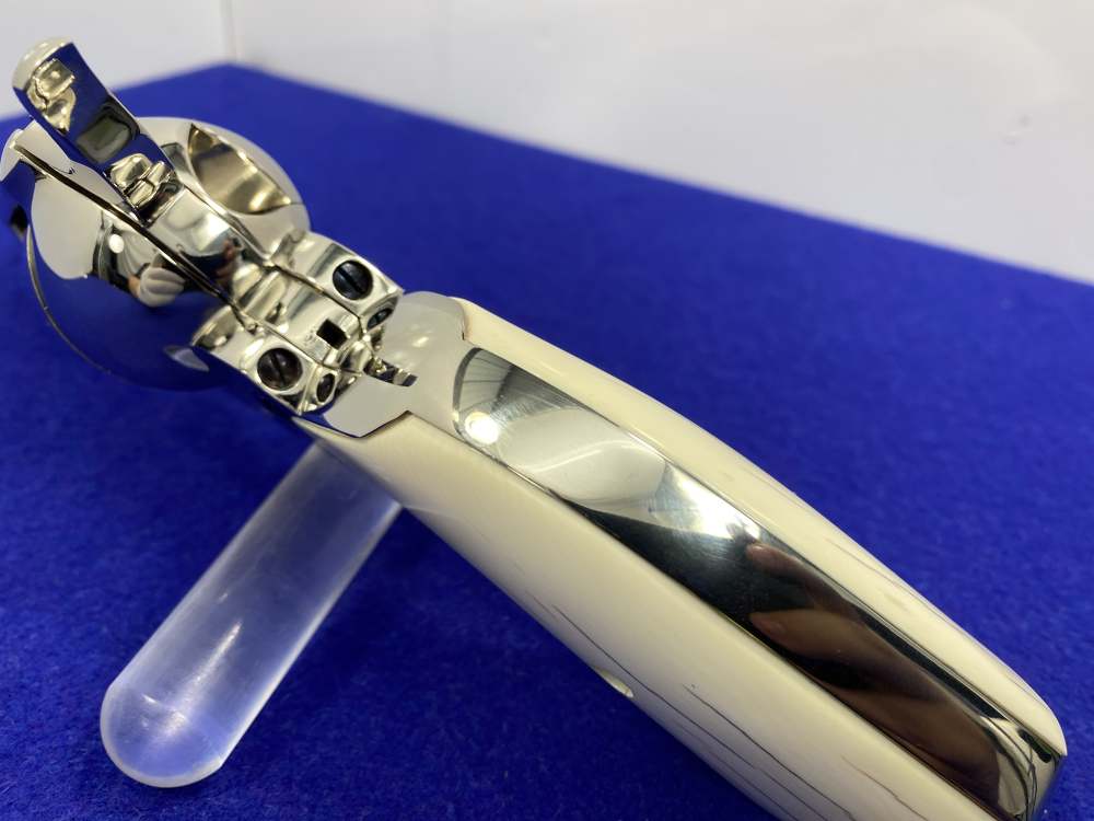Colt Single Action Army Nickel *DESIRABLE WILKERSON MODEL* RARE 4" *Ejector-img-33