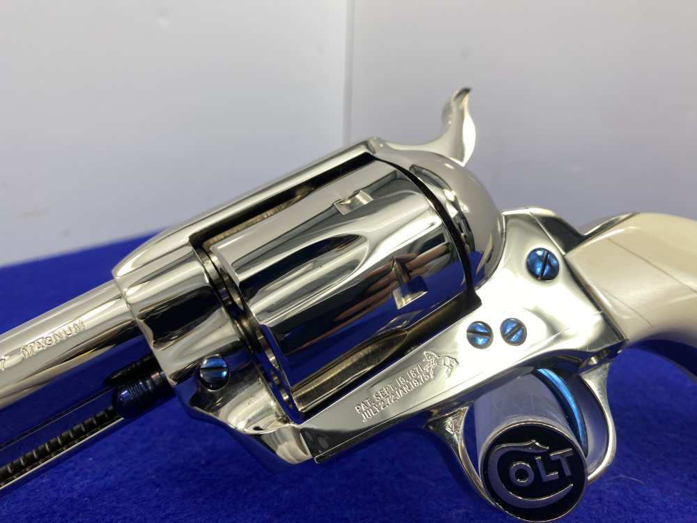 Colt Single Action Army Nickel *DESIRABLE WILKERSON MODEL* RARE 4" *Ejector-img-17