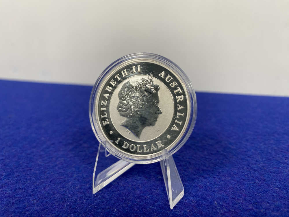 2011 Australian Kookaburra *1 Troy Ounce 999 FINE SILVER* with Display Case-img-6