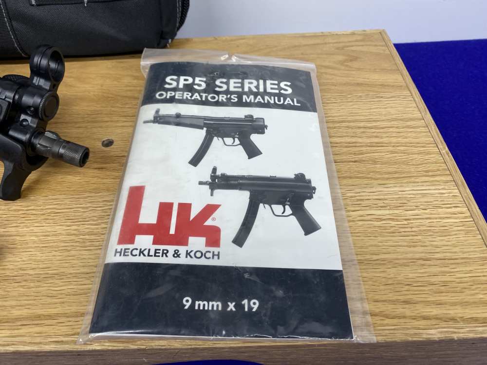 Heckler & Koch SP5 K-PDW 9mm 6" Black *EXCELLENT CIVILIAN MODEL OF THE MP5*-img-4
