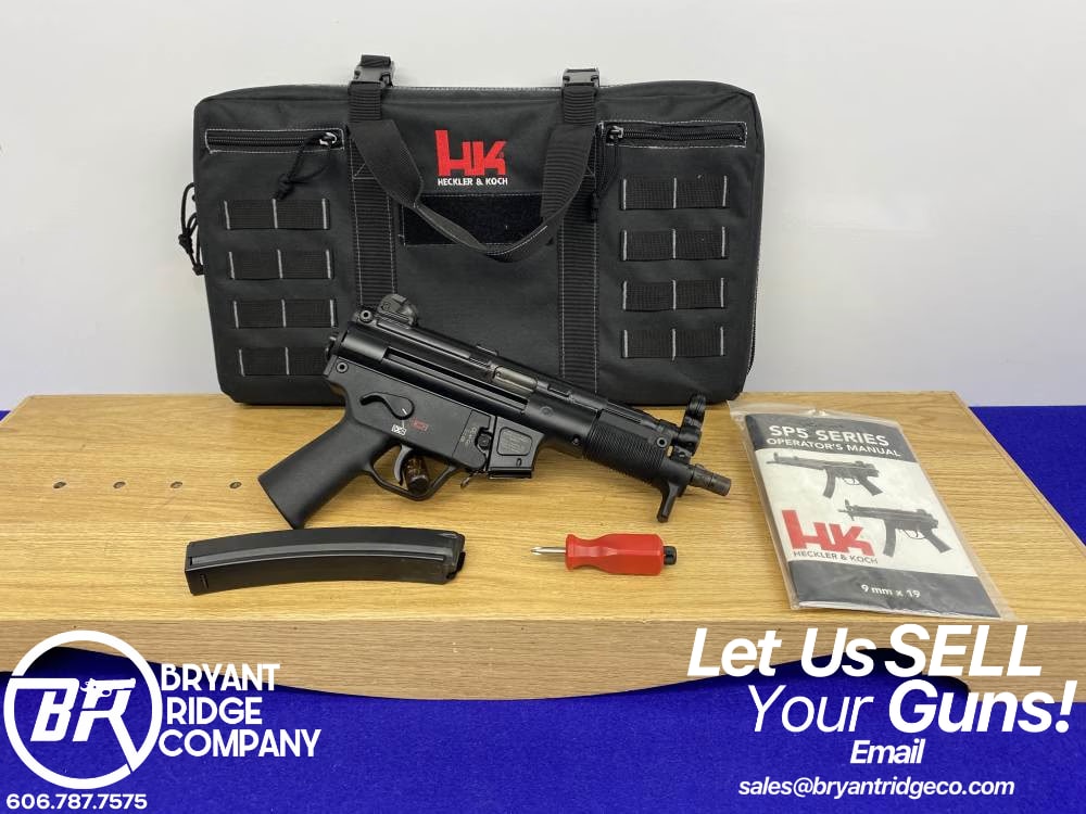 Heckler & Koch SP5 K-PDW 9mm 6" Black *EXCELLENT CIVILIAN MODEL OF THE MP5*-img-0
