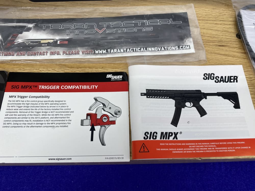 2021 Taran Tactical / Sig Sauer MPX 9mm Blk -JOHN WICK: CHAPTER 3 CARBINE--img-7