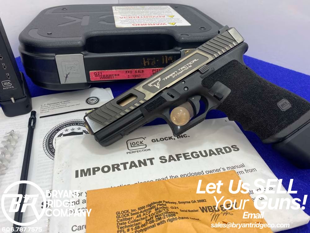 2013 Glock 21 .45 ACP Black 4.6" *TARAN TACTICAL COMBAT MASTER PACKAGE*-img-0