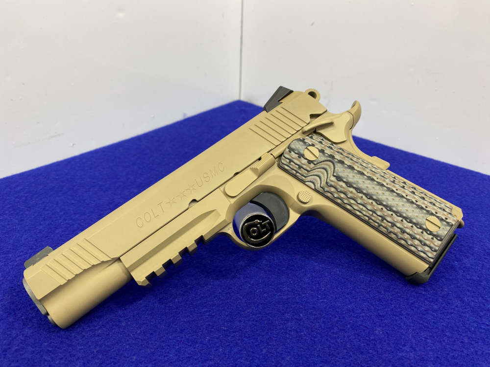 2013 Colt Government CQB .45ACP Desert Sand *ULTRA RARE USMC ROLLMARKING*-img-10