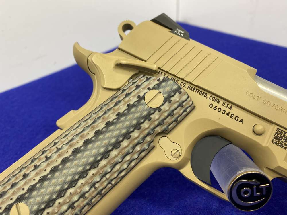2013 Colt Government CQB .45ACP Desert Sand *ULTRA RARE USMC ROLLMARKING*-img-20