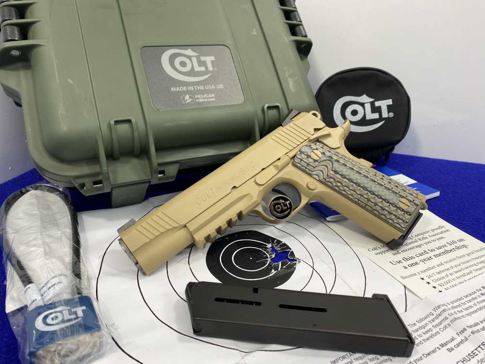 2013 Colt Government CQB .45ACP Desert Sand *ULTRA RARE USMC ROLLMARKING*-img-3