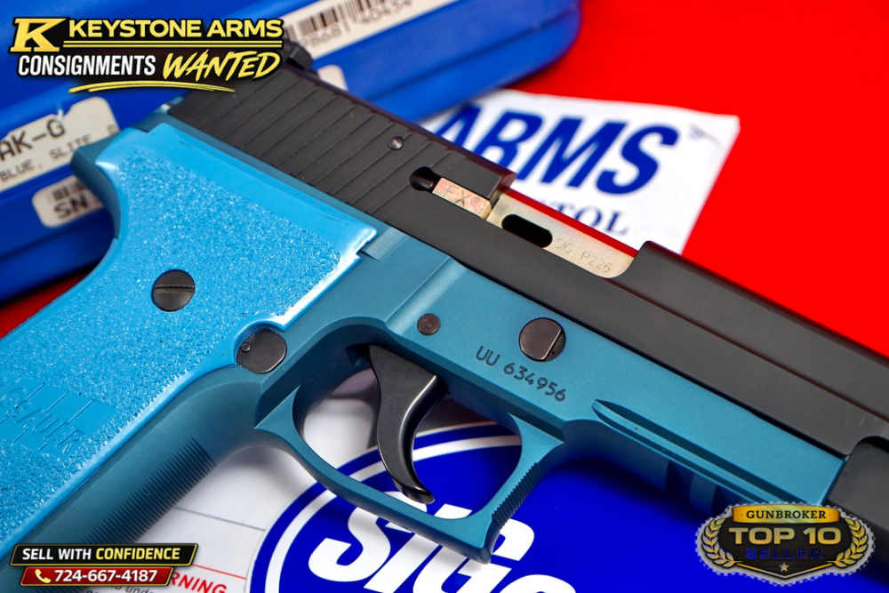 Desired Sig Sauer P226 Trainer Training Pistol Blue Frame Stainless Slide-img-9
