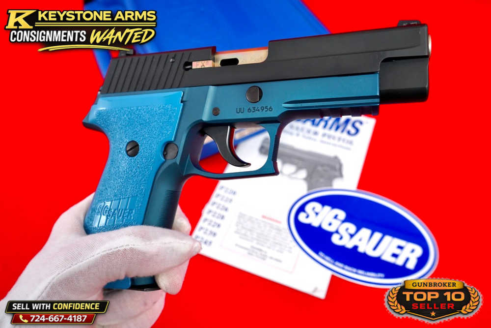 Desired Sig Sauer P226 Trainer Training Pistol Blue Frame Stainless Slide-img-11