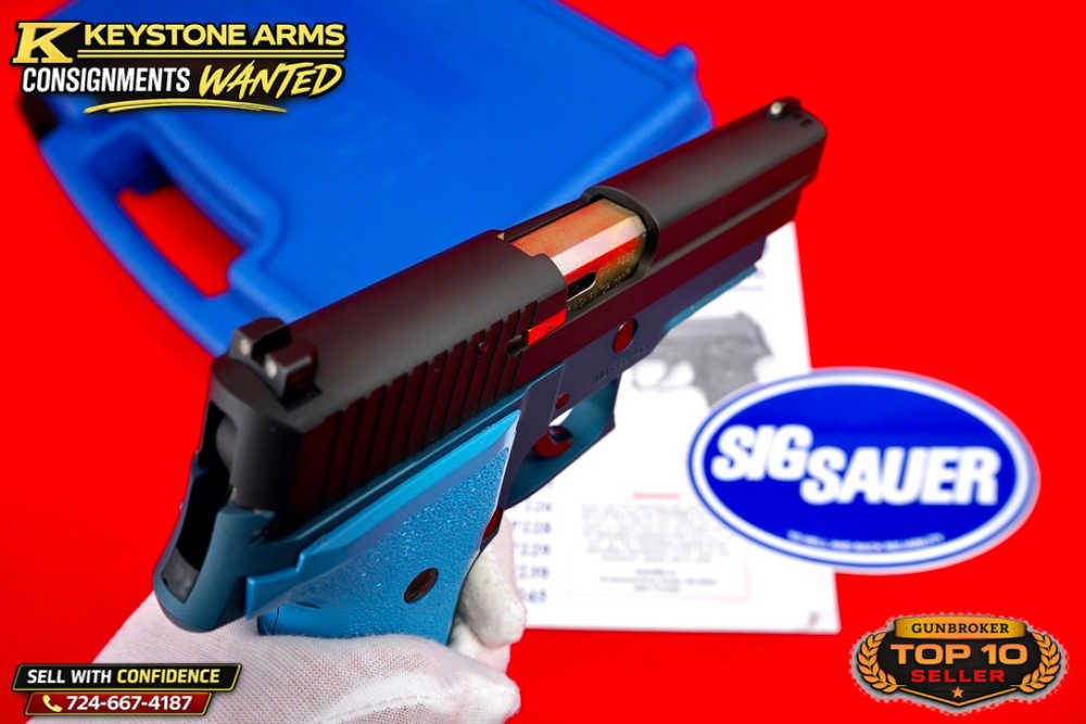 Desired Sig Sauer P226 Trainer Training Pistol Blue Frame Stainless Slide-img-13