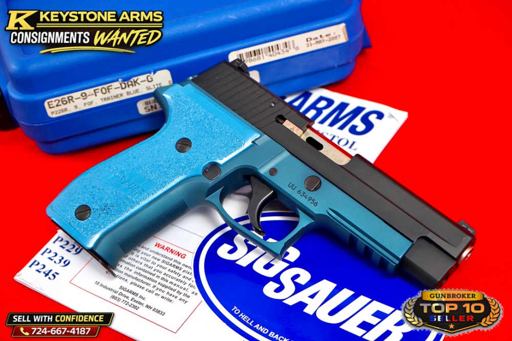 Desired Sig Sauer P226 Trainer Training Pistol Blue Frame Stainless Slide-img-7