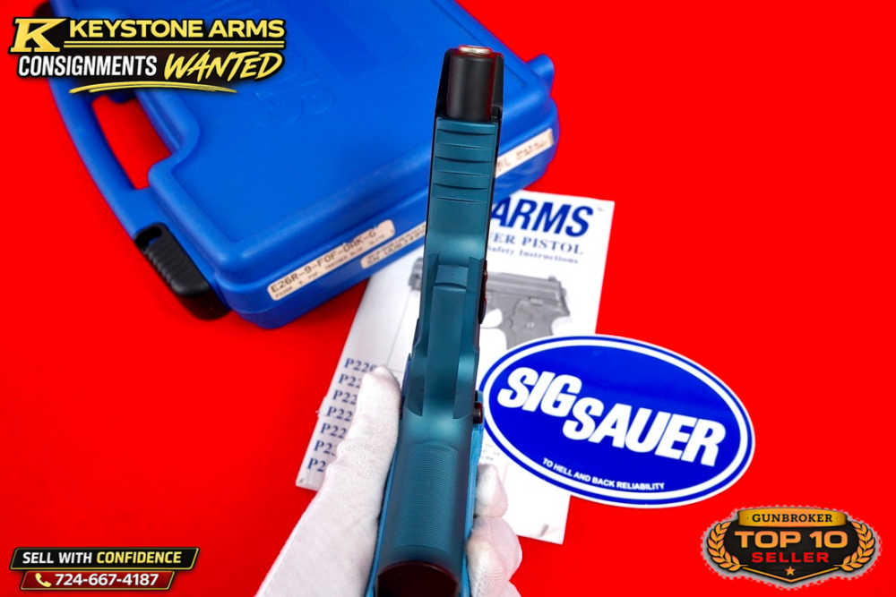 Desired Sig Sauer P226 Trainer Training Pistol Blue Frame Stainless Slide-img-17