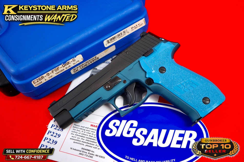 Desired Sig Sauer P226 Trainer Training Pistol Blue Frame Stainless Slide-img-19