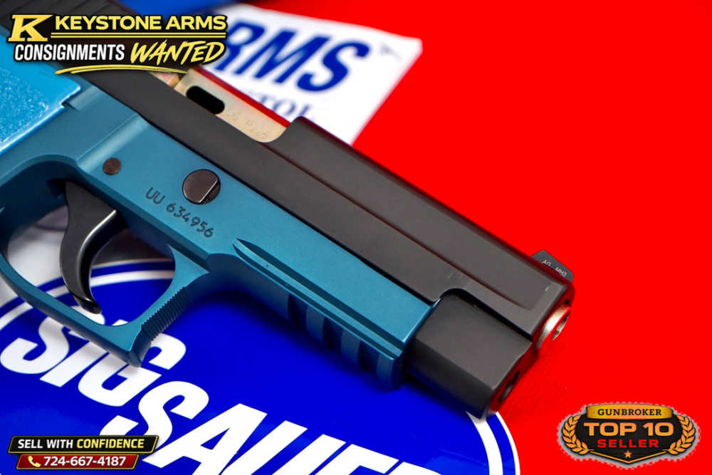Desired Sig Sauer P226 Trainer Training Pistol Blue Frame Stainless Slide-img-8